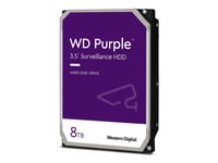 Wd Purple Wd85purz - Hårddisk - 8 Tb - Intern - 3,5" - Sata 6Gb/S - 5640 Rpm - Buffert: 256 Mb