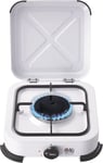 NJ-01 Camping Gas Stove - Portable Single Burner LPG Gas Hob Cooker with Lid for