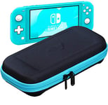 ButterFox Slim Carrying Case for Nintendo Switch Lite with 19 Game and 2 Micro SD Card Holders - Turquoise Blue/Black