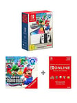 Nintendo Switch Oled (Oled Model) + Mario Wonder Bundle + 12 Months Nso