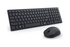 Dell Silent Keyboard and Mouse KM555 - sæt med mus og tastatur - QWERTY - Pan Nordic - sort Indgangsudstyr