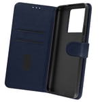 Case for Xiaomi 13T & 13T Pro Card-holder Cover Video Stand Feature Navy