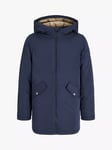 Jack & Jones Kids' Hooded Parka Jacket, Navy Blazer