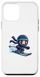 Coque pour iPhone 12 mini Ski Ninja Snowboard Ninja Ski Snow Rider