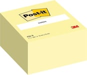 Post-it Sticky Notes Cube Canary Yellow, Pack of 1 Pad, of 450 Sheets, 76 mm x 76 mm, Pink, Yellow, Orange, Green Colors - Self-stick Notes For Note Taking, To Do Lists & Reminders