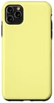 Coque pour iPhone 11 Pro Max Couleur jaune pastel simple