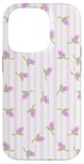 iPhone 14 Pro Purple Lilac Floral Dainty Pattern Girly Aesthetic Case