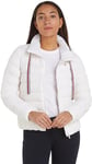 Tommy Hilfiger Women Down-filled Jacket Packable Padded Winter, White (Th Optic White), M