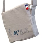 Sacoche pour conteuse d'histoire Merlin Beige