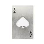 12pcs Ace Of Spades Credit Card Bottle Opener Playing Card Shape Stainless