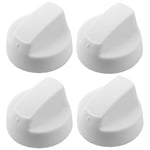 4 x CANNON White Oven Cooker Hob Flame Burner Hotplate Control Switch Knobs