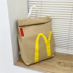 Realist McDonalds Ryggsäck/Messenger Väska - Stor Kapacitet Snabbmat Present Fickaxelväska Backpack