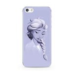 ERT GROUP mobile phone case for Apple Iphone 5/5S/SE original and officially Licensed Disney pattern Elsa 013 optimally adapted to the shape of the mobile phone, case made of TPU