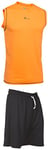 Asioka 184 – 94/17 Ensemble, Basket-Ball Homme M Orange/Noir