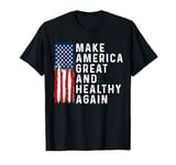 vintage USA flag Make America healthy and great Again MAHA T-Shirt