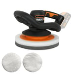 WORX WX856.9 18V Battery Cordless Orbital Car Polisher Buffer x2 Pad - BODY ONLY