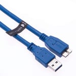 Keple Câble de Chargement Compatible avec Samsung Galaxy Note Pro 12,2 par clé USB3, USB 3.0 Câble, Micro B pour Samsung Galaxy Note Pro 12.2 Tablette (0,5m Bleu)