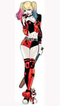 DC Comics Harley Quinn Baseball Bat Lifesize Cardboard Cutout 177cm