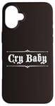 Coque pour iPhone 16 Plus Design gothique original CRY BABY