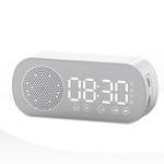 Bluetooth Speaker Clock Radio Dual Alarm Support TF Card Soundbar Digital5124