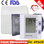 Automatic Wrist Blood Pressure Monitor BP Cuff Gauge Heart Rate Machine Tester