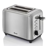 Swan TownHouse 2 Slice Toaster Stainless Steel ST14015N - Silver | Free UK P&P