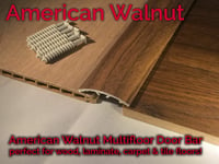 Dural Multifloor Door Bar Threshold Strip Laminate Floor 0.9m AMERICAN WALNUT!