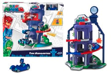 Jada - PJ Masks - Garage Quartier Général Pyjamasques - 1 Véhicule + Figurine Inclus - Dès 3 Ans - 203145000