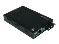 StarTech.com 10/100 Mbps Single Mode Fiber Media Converter SC - 18.6 miles/30km over Single Mode SC Fiber (ET90110SM302) - Fibermedieomformer - 100Mb LAN - 100Base-FX - RJ-45 / SC-enkeltmodus - opp til 30 km - 1310 nm - for P/N: ETCHS2U, SVA12M2NEUA, SVA12M5NA