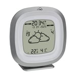 TFA Dostmann Station Meteo Connectée TFA.me ID-03, 35.8101, Prévisions Météo Pros Par Wetter.com 4 Jours, Température et humidité interieur, Portail en Ligne, Alerte, argent