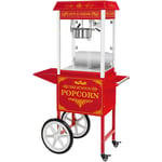 Royal Catering - Machine à Popcorn Appareil Pop Corn Professionnel Rétro Rouge Chariot 1600w Neuf
