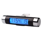 Car Time Clock, 2 in 1 Backlight LED Digital Display Car Air Vent Mount Time Clock Thermometer