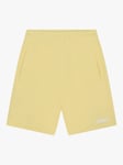 BOSS Kids' Bermuda Logo Embroidered Cotton Blend Shorts, Yellow