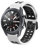 Garmin urrem til Vivomove 3/Sport - Silikone - 20 mm - Hvid/Sort