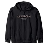 Dearborn Michigan - Simple Dearborn MI Zip Hoodie