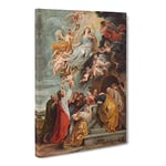 The Assumption Of The Virgin By Peter Paul Rubens Classic Painting Canvas Wall Art Print Ready to Hang, Framed Picture for Living Room Bedroom Home Office Décor, 24x16 Inch (60x40 cm)