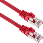 BeMatik - Câble réseau Ethernet FTP Cat.6a de 2 m, rouge