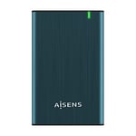 AISENS - ASE-2525PB - Boîtier externe pour disque dur 2,5" SATA A USB 2.0/USB 3.0/USB3.1 GEN1, Bleu Pacifique