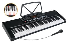 Clavier Numerique Piano Synthétiseur 61 Touches Ilumineux Microphone 255 Sons