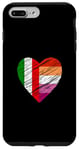 Coque pour iPhone 7 Plus/8 Plus Drapeau LGBTQ Italie Lesbienne Pride Cœur Amour LGBTQIA