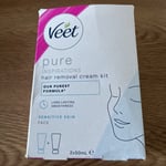 VEET Pure Inspirations Hair Removal Cream Kit for Face 2x50ml R39