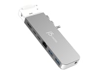 J5create Jcd395 - Dokkingstasjon - Usb4 X 2 - Hdmi, Usb4 - 1Gbe - For Apple Macbook Air (I Midten Av 2022)  Macbook Pro (14.2 Tommer, 16.2 Tommer)