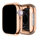 Tpu Omslag För Apple Watch Fall 45Mm 41Mm 44Mm 40Mm 42Mm 38Mm Full Stötfångare Skärmskydd För Iw Serie 9 8 7 Se 6 4 3. Vintage Gold 45mm Series 7 8 9