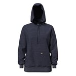 Dickies, Women's, SLEEVE LOGO PULLOVER HOODIE, NAVY HEATHER, S