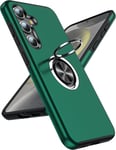 Coque Pour Samsung Galaxy S24 Avec Anneau Telephone, Antichoc Housse De Protection, Militaire Renforcée Pc Et Souple Tpu Silicone Etui Pour Samsung Galaxy S 24 - Vert