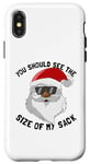 iPhone X/XS You Should See The Size Of My Sack Men's Adult Christmas Case