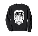 Music Is My Life Sounds Listening Melody Beats Vibes Lover Sweatshirt