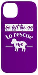 iPhone 14 Plus Christian Quote Left 99 Rescue Me Sheep Shepherd Bible Story Case