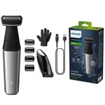 Philips Bodygroom Series 5000, Showerproof Groin and Body Trimmer, Close and