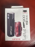 Brand New Cateye AMPP 900/Viz 300 Light Set Black